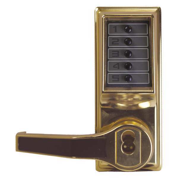 Push Button Lockset, 1000, Left, Lever