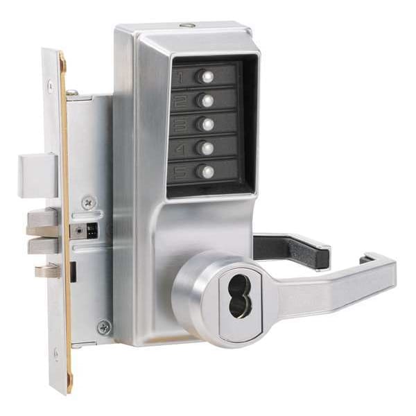 Push Button Lockset, 8000, Lever