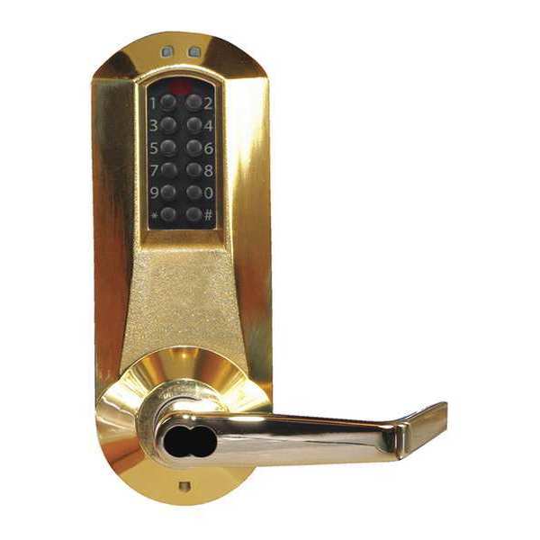 Electronic Locks, 5000, Bright Brass