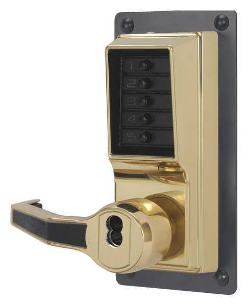 Push Button Lockset, 1000, Right, Lever