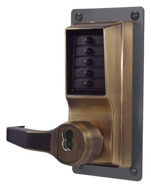 Push Button Lockset, 100, Lever