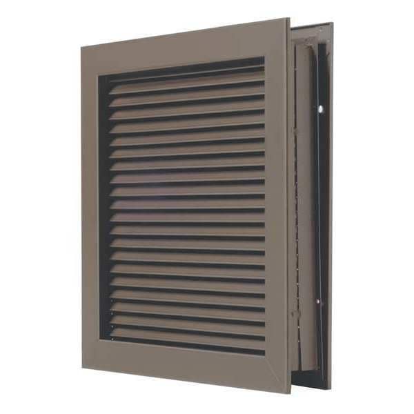 Self Attaching Louver, Drk Bronze, 16 in.H