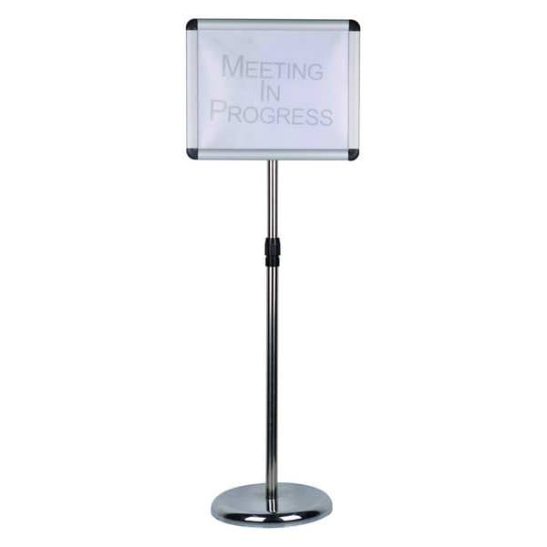 Sign Holder, Aluminum/Steel, Pedestal