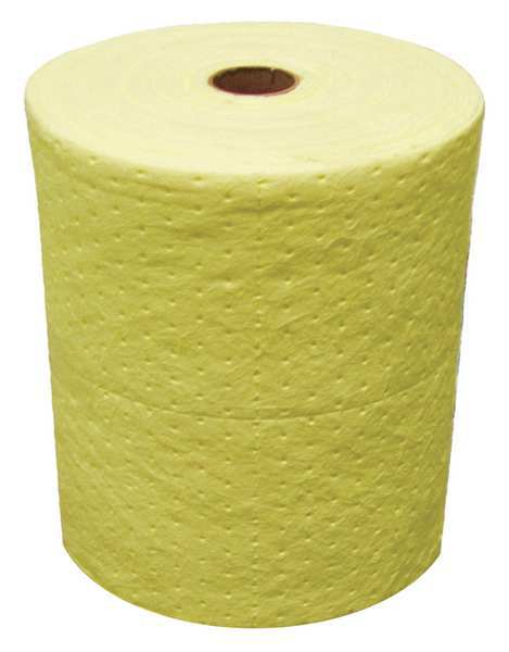 Sorbents, 44 gal/pk, Universal Absorbed, Yellow, Polypropylene
