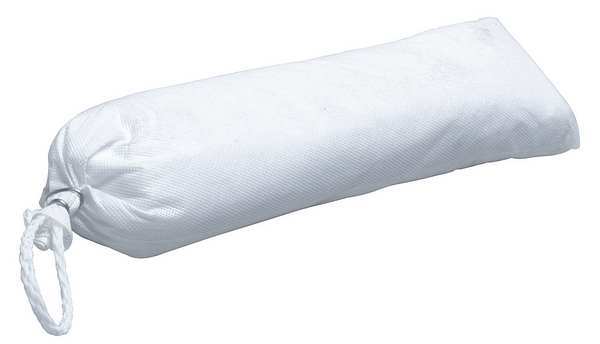 Sorbents, 10 gal/pk; 0.5 gal/sock, Oil Absorbed, White, Polypropylene, 20 PK