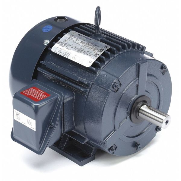3-Phase General Purpose Motor, 3 HP, 182T Frame, 230/460V AC Voltage, 1,762 Nameplate RPM