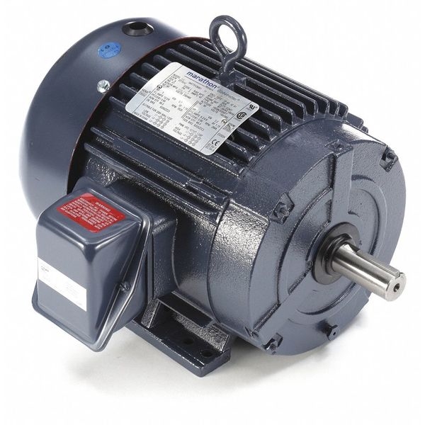 3-Phase General Purpose Motor, 5 HP, 184T Frame, 230/460V AC Voltage, 3,525 Nameplate RPM