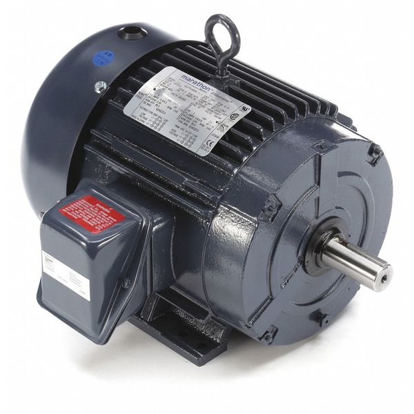 3-Phase General Purpose Motor, 5 HP, 184T Frame, 230/460V AC Voltage, 1,765 Nameplate RPM