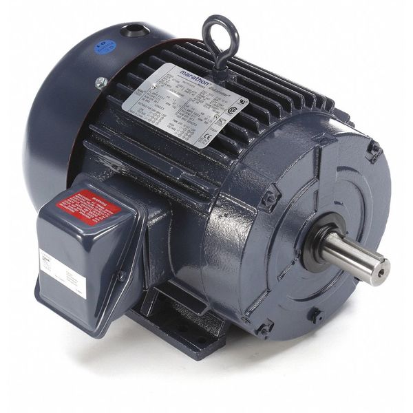 3-Phase General Purpose Motor, 2 HP, 184T Frame, 230/460V AC Voltage, 1,173 Nameplate RPM