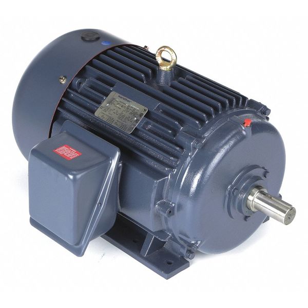 3-Phase General Purpose Motor, 25 HP, 284TS Frame, 230/460V AC Voltage, 3,555 Nameplate RPM