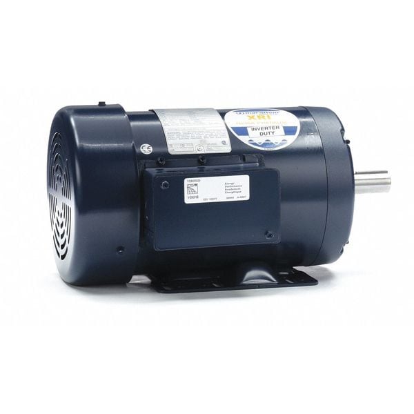 3-Phase General Purpose Motor, 2 HP, 145T Frame, 230/460V AC Voltage, 3,490 Nameplate RPM
