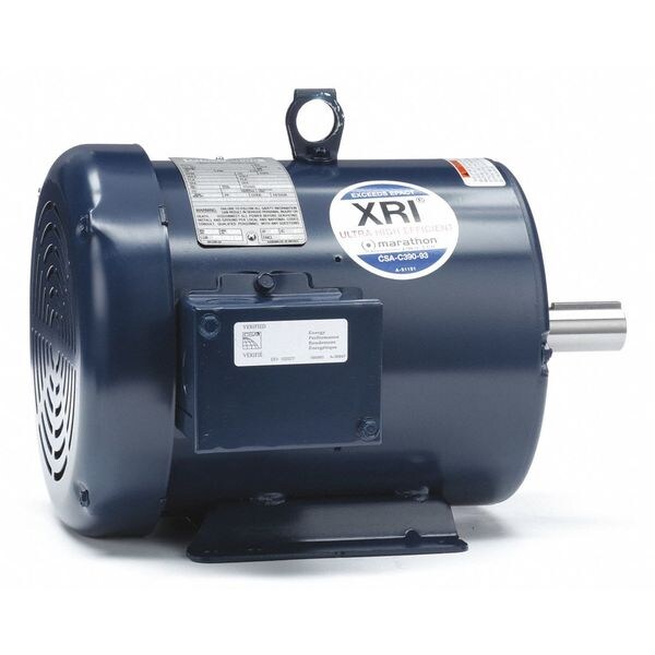 3-Phase General Purpose Motor, 3 HP, 182T Frame, 230/460V AC Voltage, 1,770 Nameplate RPM