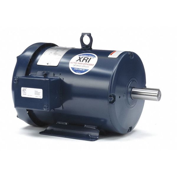 3-Phase General Purpose Motor, 5 HP, 184T Frame, 230/460V AC Voltage, 3,495 Nameplate RPM