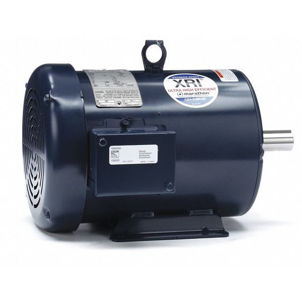 3-Phase General Purpose Motor, 5 HP, 184T Frame, 230/460V AC Voltage, 1,755 Nameplate RPM