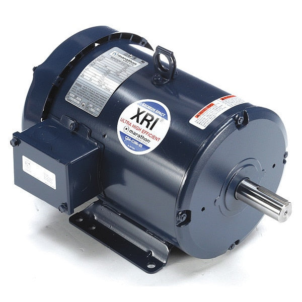 3-Phase General Purpose Motor, 5 HP, 184T Frame, 200V AC Voltage, 1,760 Nameplate RPM