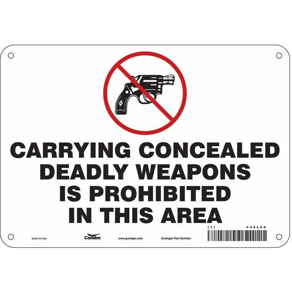 Safety Sign, 7 in Height, 10 in Width, Aluminum, Vertical Rectangle, English, 449L68