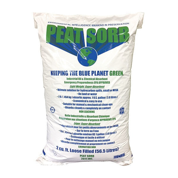 Sorbents, 18 gal. Oil Absorbed, Brown, 3 PK