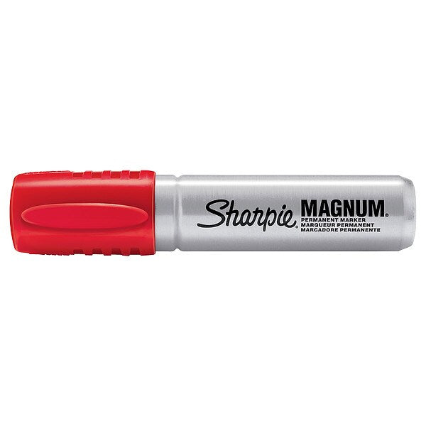 Permanent Marker, Oversized Chisel Tip Red PK12