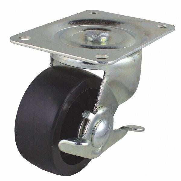 Plate Caster, 210 lb. Load Rate, 3-13/16