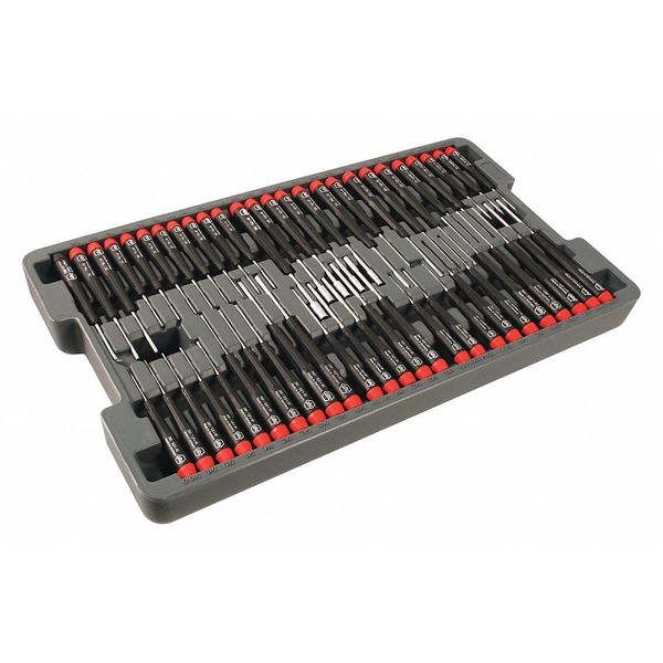 Screwdriver Set, 51 pcs, Round Shank
