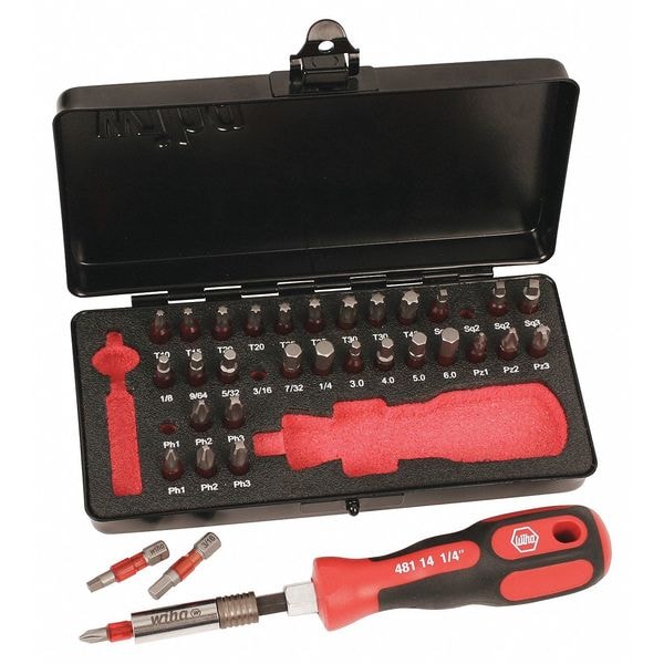Impact Bit Set, 34 pcs., 1/4