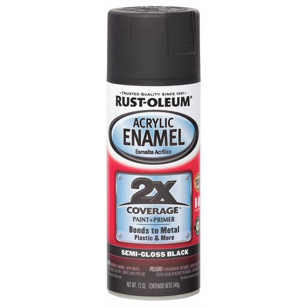12 oz. Semi-gloss Black Auto Body Paint/Primer