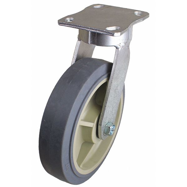 Plate Caster, 675 lb. Load Rate, 10-1/8