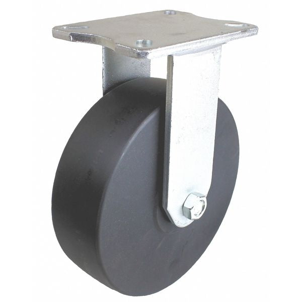 Plate Caster, 4100 lb. Load Rate, 11-1/2