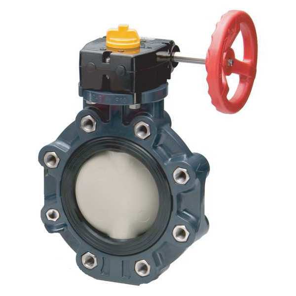 Valve, Lug, PVC, 3