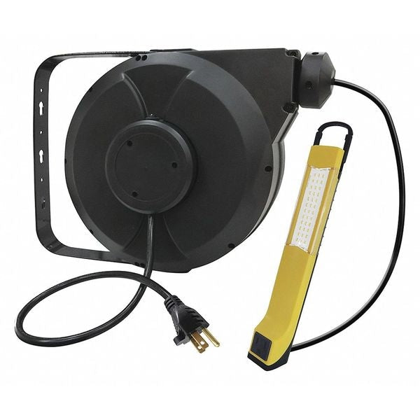 16/3 Extension Cord Reel with Hand Lamp 9.5 Amps 1 Outlets