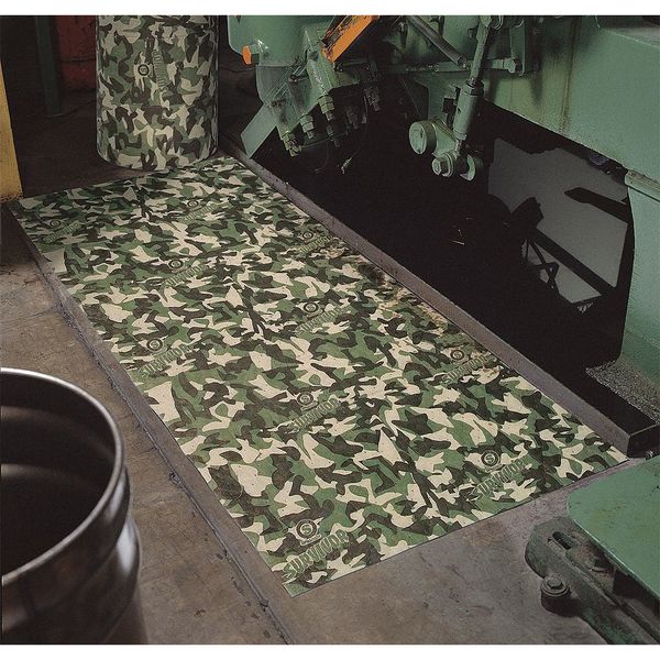 Sorbents, 17.9 gal. Universal Absorbed, Camouflage, Polypropylene