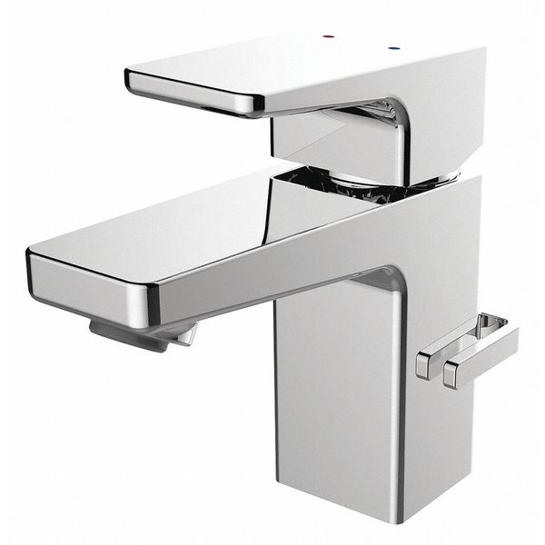 Manual Single Hole Mount, 1 Hole Single Lever Faucet, Polished Chrome
