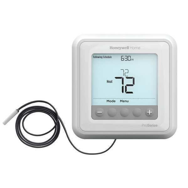 Hydronic Programmable Thermostat, 7, 5-1-1 Programs, 1 H None C, Hardwired/Battery, 24VAC