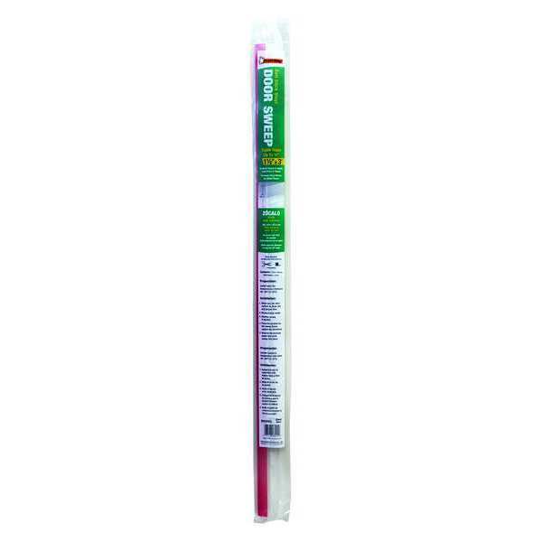 Vinyl Door Sweep, Single Fin, Flange 1