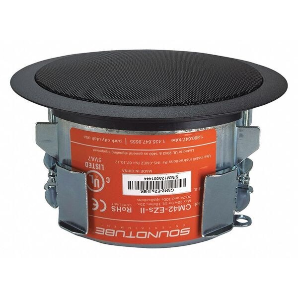 In-Ceiling Speaker, Black, 20 Max. Wattage