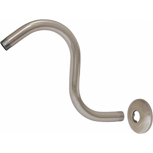 S Shape Shower Arm and Flange, 11