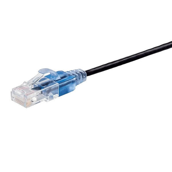 Voice and Data Patch Cord, Black, 0.5 ft L