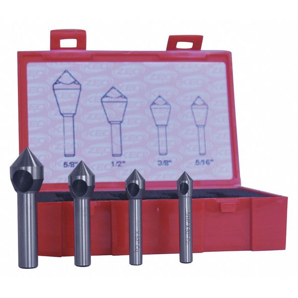 Countersink/Deburring Tool Set, 4 Pieces