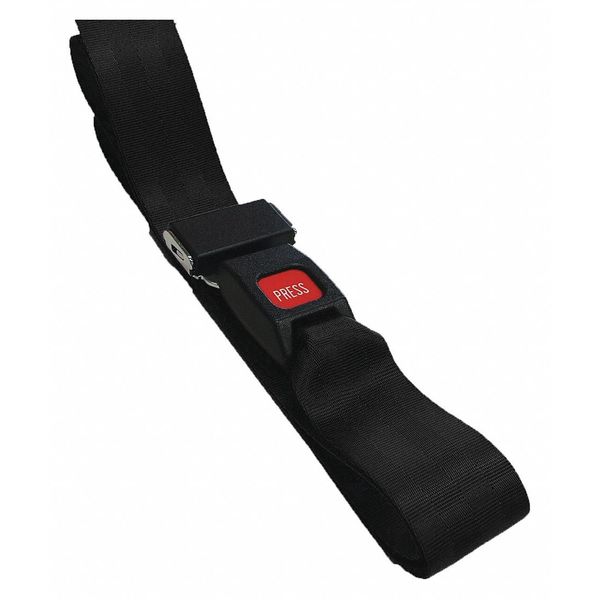 Strap, Black, 6 ft. L x 2-1/2