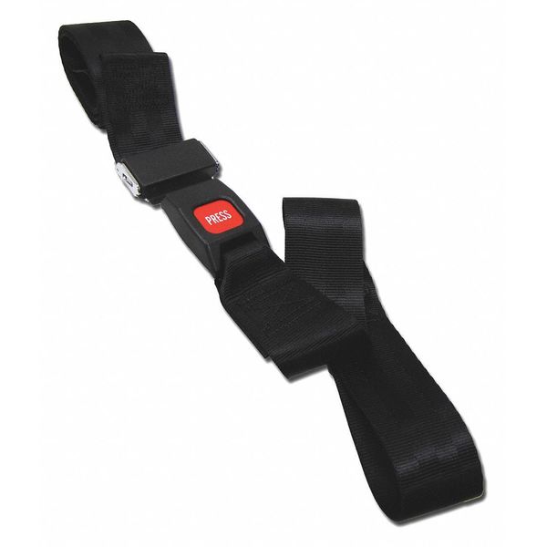 Strap, Black, 6 ft. L x 2-1/2