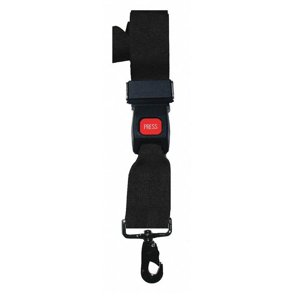 Strap, Black, 5 ft. L x 2-1/2