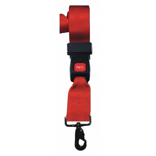 Strap, Red, 5 ft. L x 2-1/2