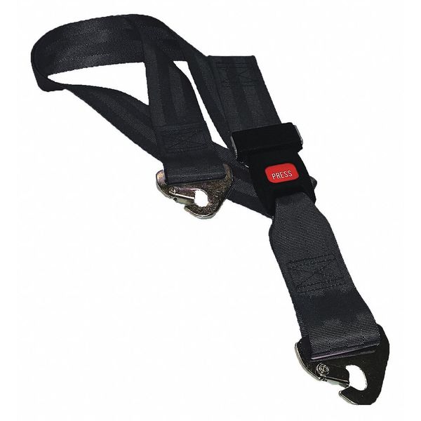 Strap, Black, 7 ft. L x 2-1/2