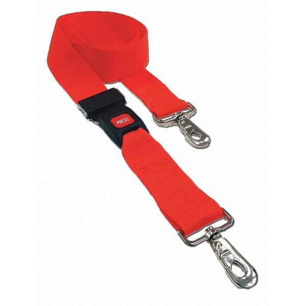 Strap, Red, 7 ft. L x 2-1/2