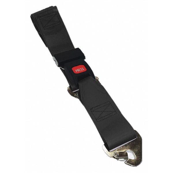 Strap, Black, 5 ft. L x 2-1/2