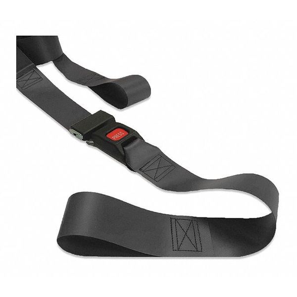Strap, Black, 7 ft. L x 2-1/2