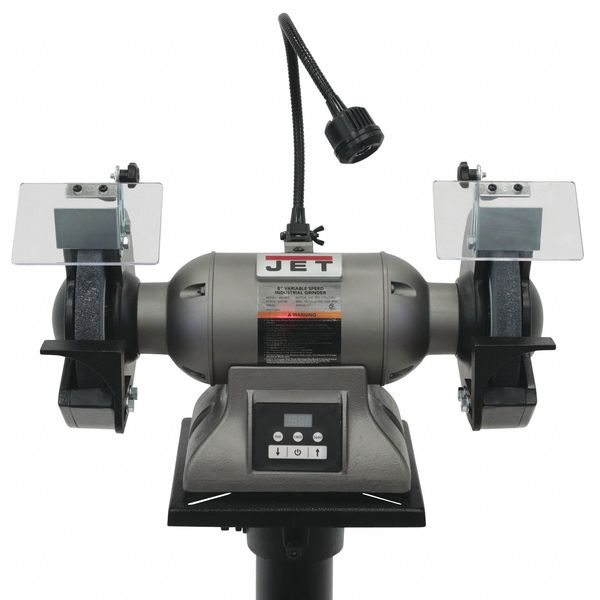 Bench Grinder, 8 in Max. Wheel Dia, 1 in Max. Wheel Thickness, 36/60 Grinding Wheel Grit