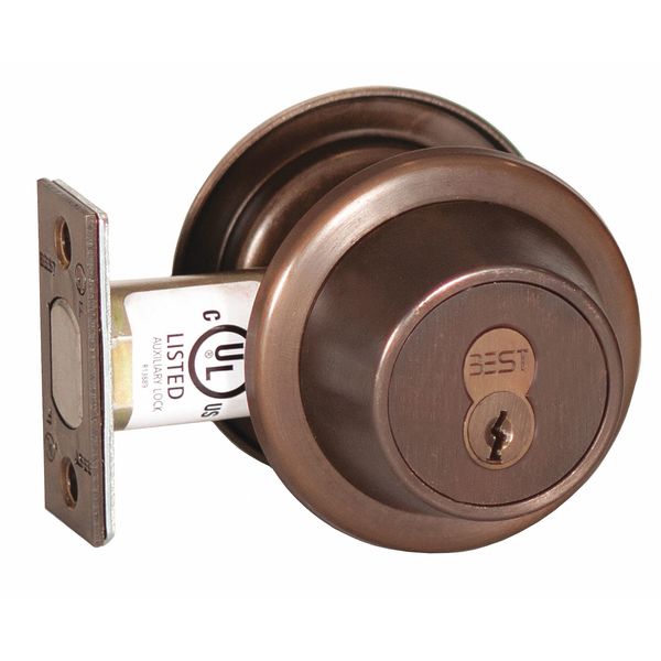 Deadbolt, Cylindrical, Oil Rubbed Bronze