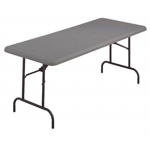 Rectangle IndestrucTableÃÂ® Commercial Folding Table, Charcoal - 30