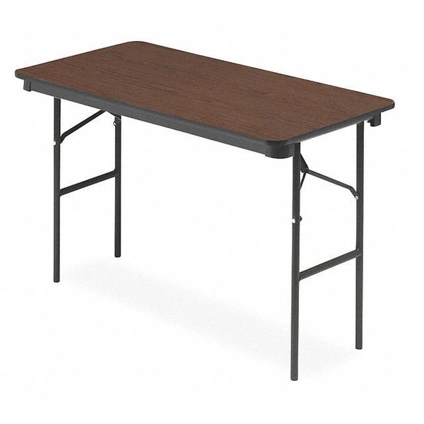 Rectangle DISCONTINUED, 24 in W, 48 in L, 29 in H, Wood Top, Walnut